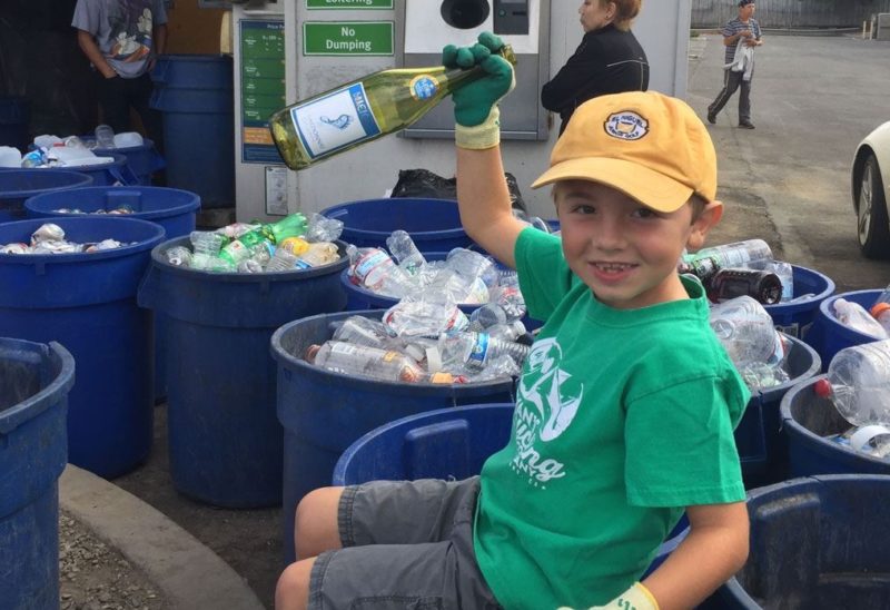 12-year-old Ryan Hickman helps make the sea trash free and has already recycled almost 2 million bottles