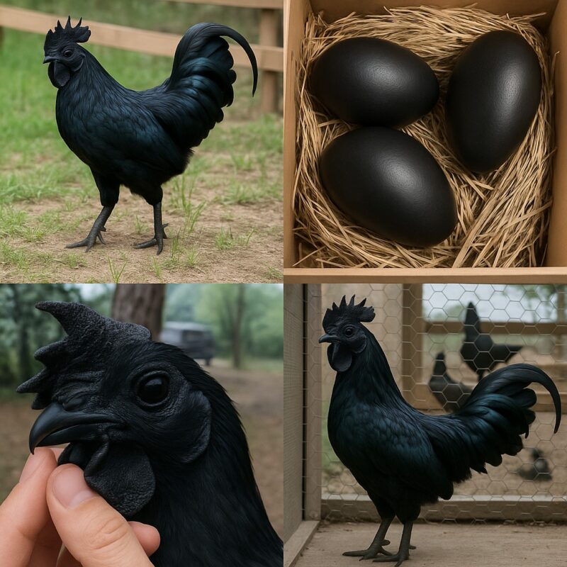 A farmer discovered strange black eggs; when they hatched, terrifying creatures emerged, spreading panic and fear across the village