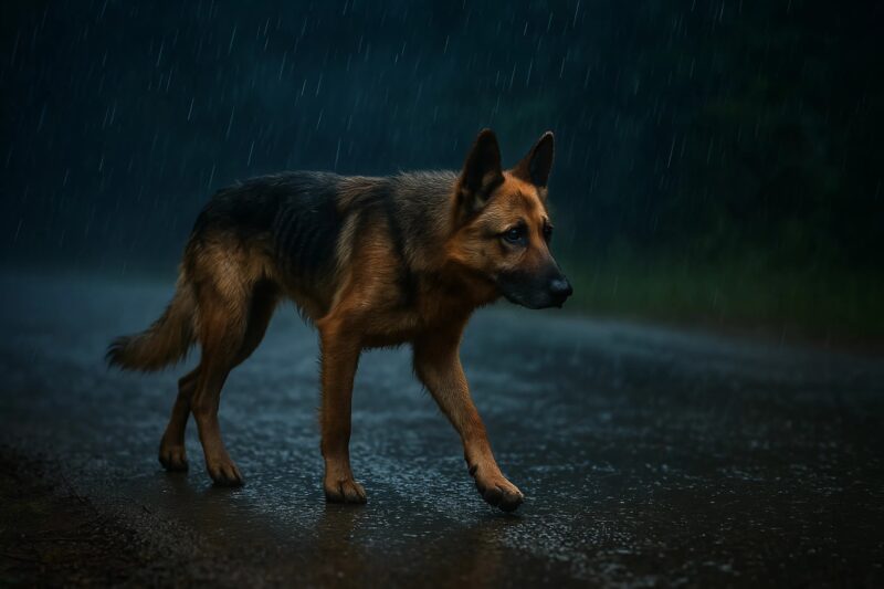 A hungry dog, lost in the rain, discovers a box… What he finds inside will send chills down your spine