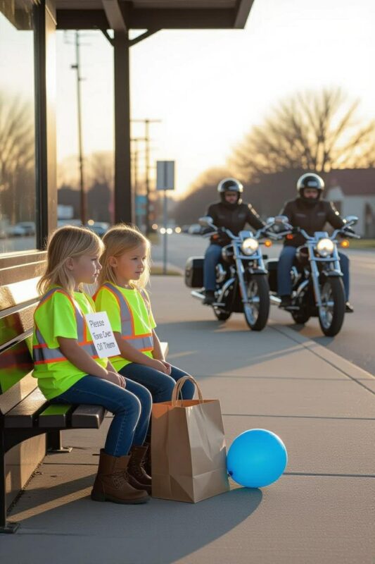This Saturday morning, two little girls sitting alone at a bus stop looked at me with eyes that seemed to tell a story no one was ever meant to hear
