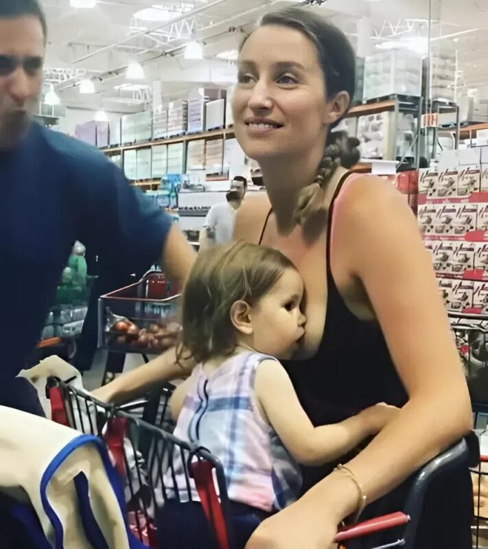 A young mom posts a photo of herself breastfeeding her daughter in public — and silences critics with a powerful response