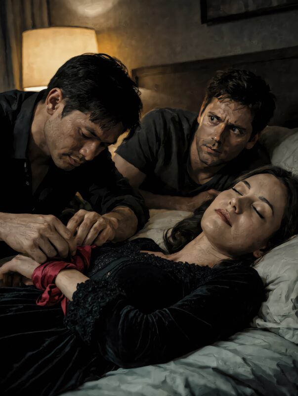 “Dad, who is that man who always touches Mom’s body with a red cloth when you’re asleep?”