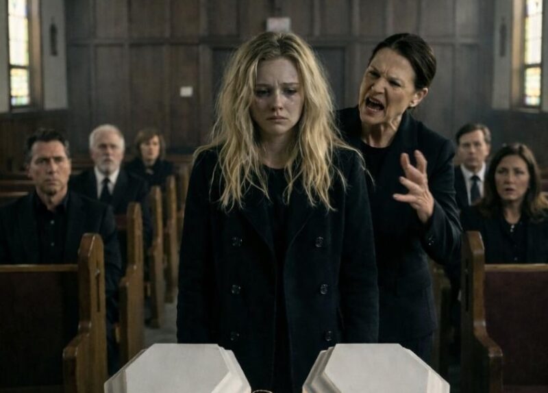 At the funeral of my twin babies, as I stood frozen in front of their tiny white coffins, my mother-in-law leaned toward me and whispered in an icy voice, “God took them because He knew what kind of mother you were…”