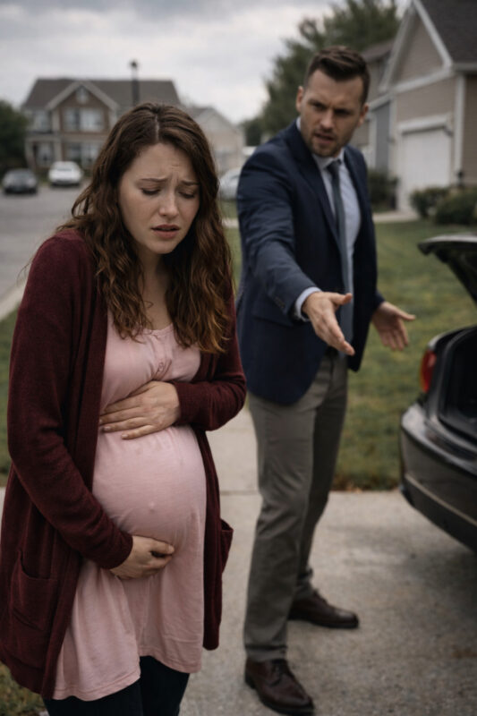 He threw his pregnant wife out of the house… without realizing the horror that awaited him inside…