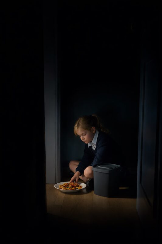 He caught his housekeeper’s daughter eating leftovers from the trash late at night… The billionaire was about to fire her… until he saw this