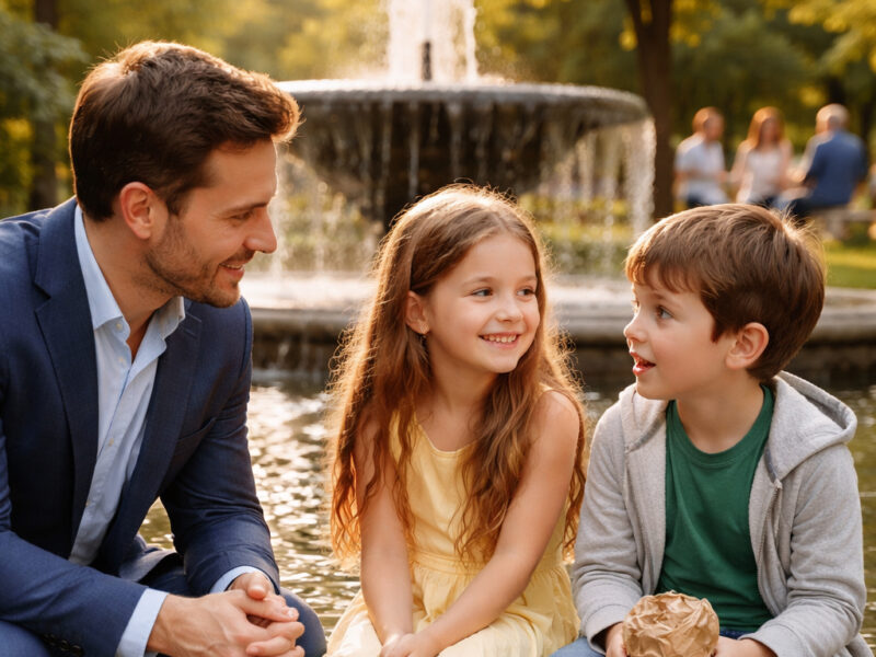 A little girl stopped her father at a charity event, pointed at a poor boy, and whispered, “Daddy… he looks like me.” A few seconds later, the millionaire understood a truth he could not escape