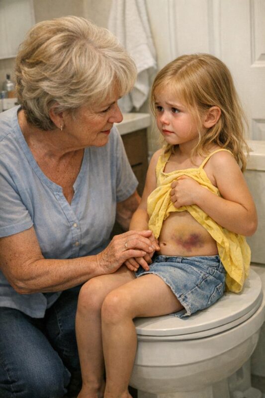During a summer poolside party, a grandmother notices that her four-year-old granddaughter refuses water and eventually reveals a forbidden secret