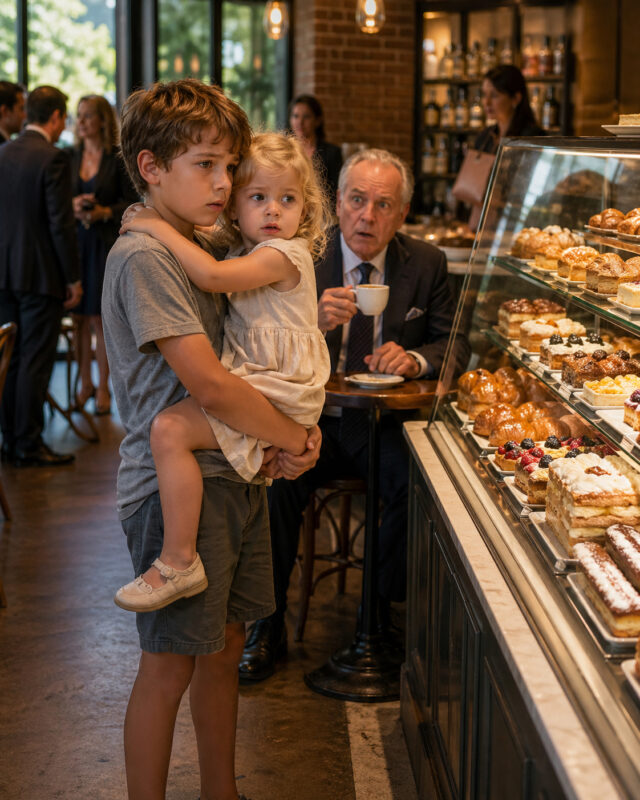 An eight-year-old boy entered a luxury bakery to ask for day-old bread… but under the watchful gaze of a billionaire, the truth about what had happened to their parents that night began to emerge — revealing a disturbing connection to his own family, a secret long buried