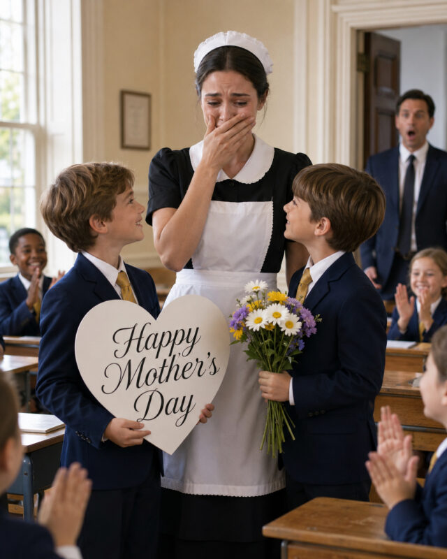 The two boys invited the housekeeper to Mother’s Day — What happened next left their billionaire father speechless