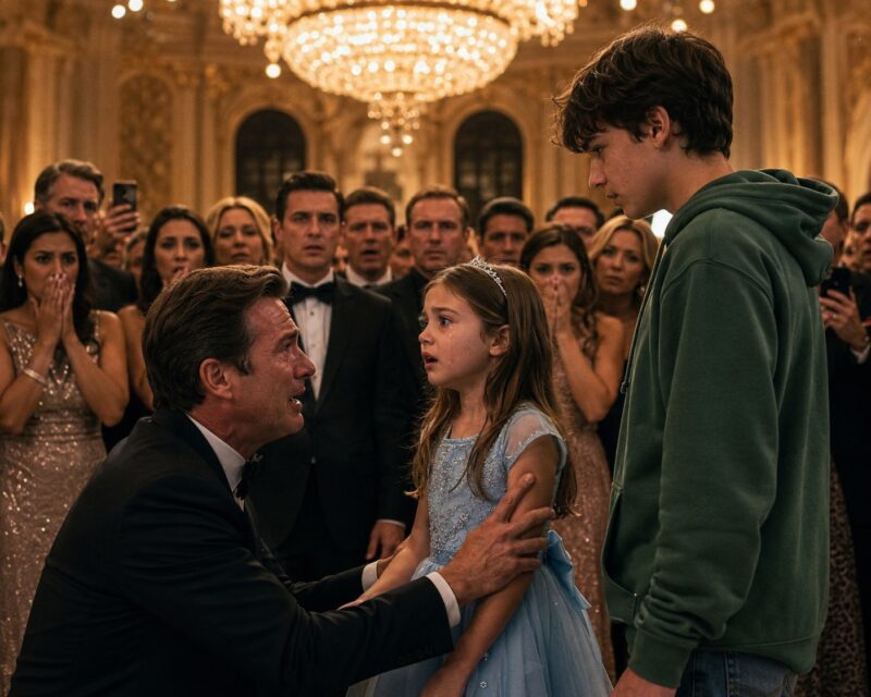 “Don’t stop me…” the man whispered into the microphone, his voice shattered. “If anyone here can give my daughter her voice back… I’ll give them everything I own...”