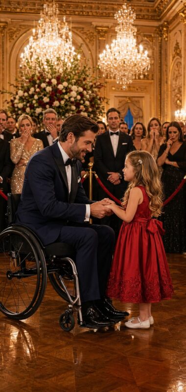 The guests acted as if the man in the wheelchair didn’t exist… until a little girl in a red dress changed everything in a matter of seconds