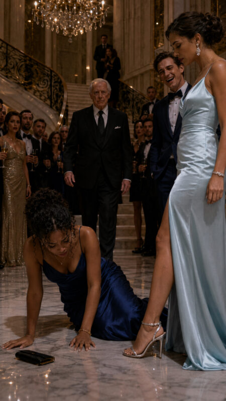 She had absolutely no idea who she had just pushed… but ten minutes later, the entire room stood frozen in shock....