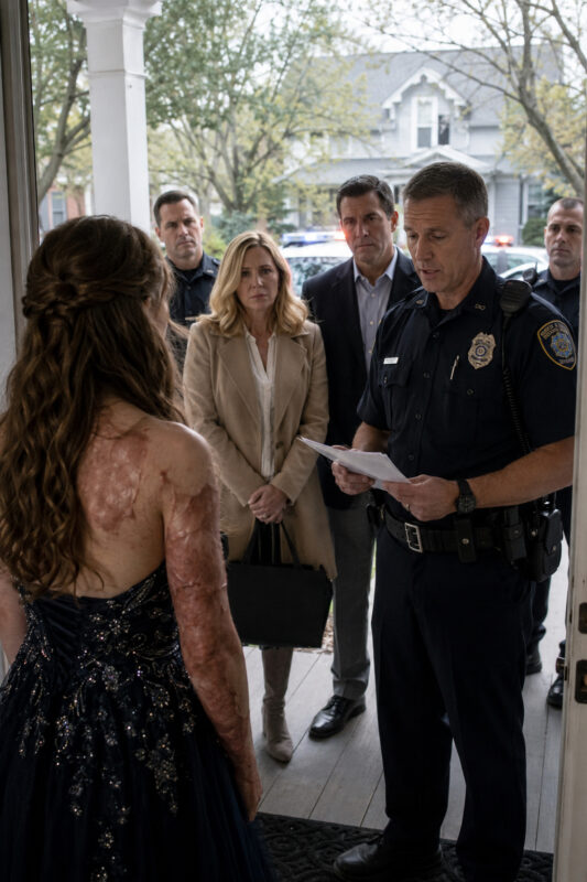 A boy invited me to dance at prom even though no one else wanted to because of the scars on my face — the next morning, his parents showed up at my house with the police...