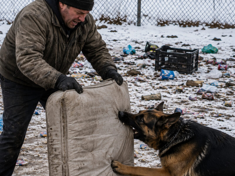 An employee stopped a garbage collector after discovering something unexpected inside a mattress