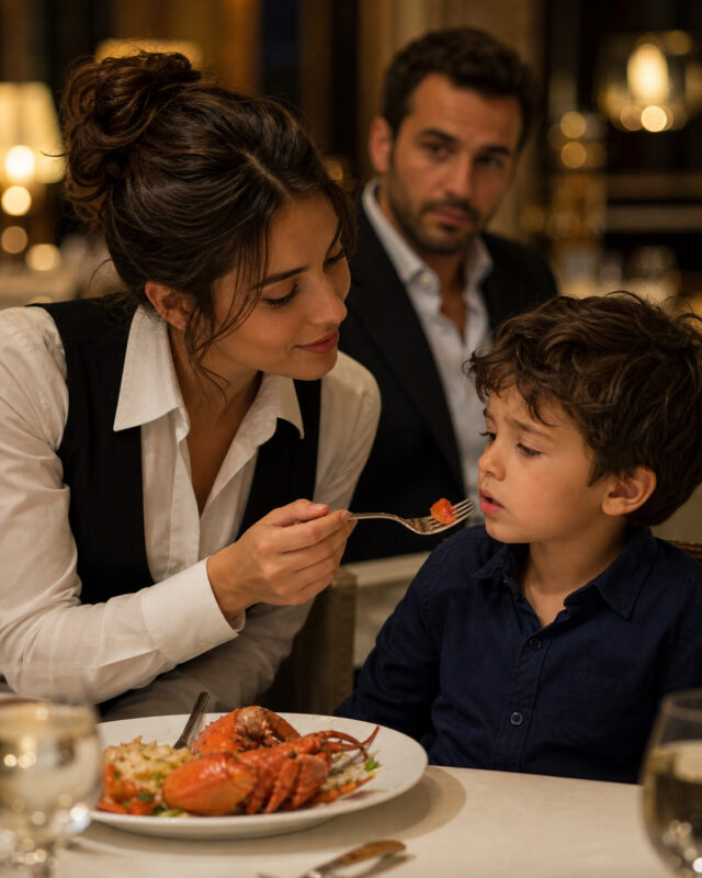 In the dining room, no one paid any attention to the waitress… Yet she was about to accomplish what colossal fortunes, renowned experts, and even a billionaire father had never managed to do… And it was going to shock him