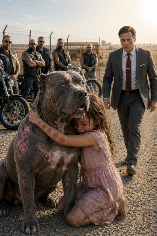 My 120-pound pit bull snapped his steel chain and charged straight at a little 7-year-old girl wearing a dirty oversized pink dress