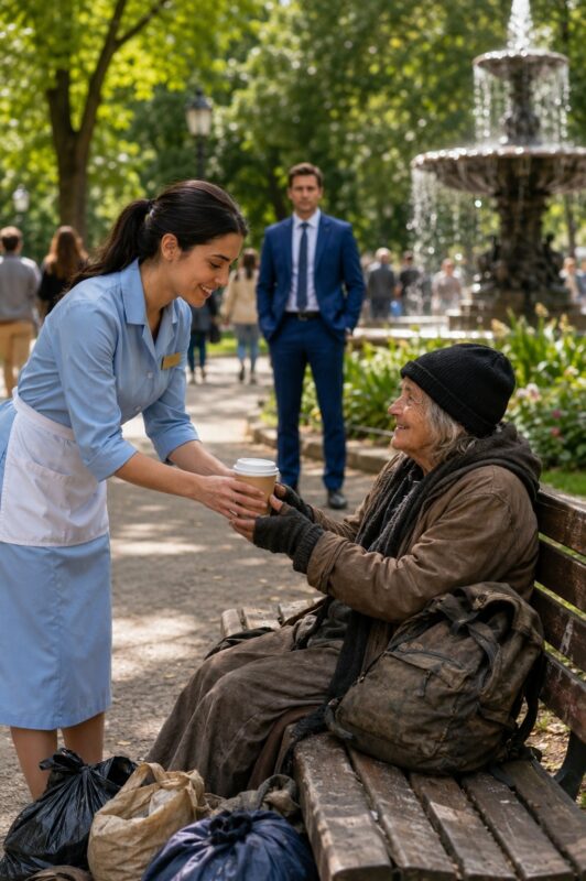 A millionaire humiliated his maid for offering a coffee, unaware that this homeless elderly woman was hiding the most terrifying secret connected to his own family…