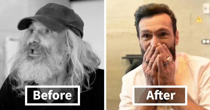 For years, people mocked his appearance… then one transformation changed everything; This homeless man accepted a free makeover… the result shocked even the hairstylist.