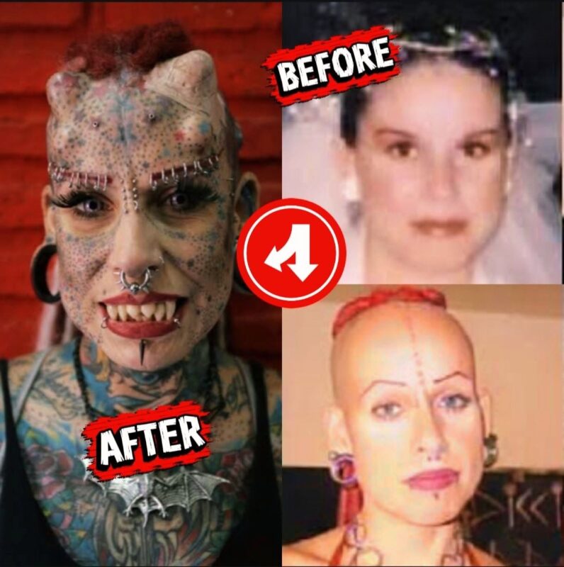 ‘Real-life vampire’ has had her whole body tattooed: Here’s what she looked like before