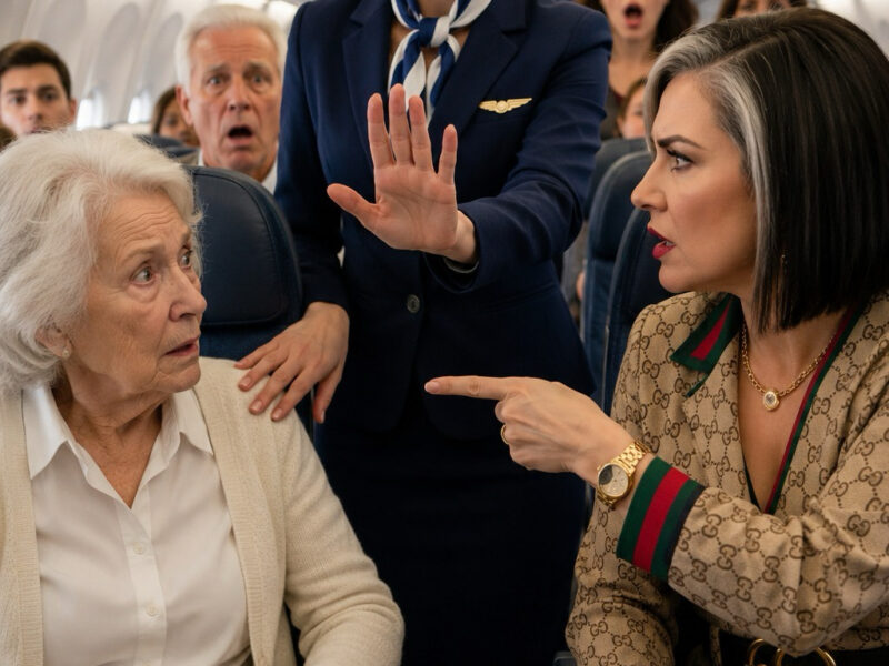 When a wealthy passenger demanded that my grandmother, who has Parkinson’s disease, be removed from business class because “her hands were shaking too much,” an icy silence fell over the plane