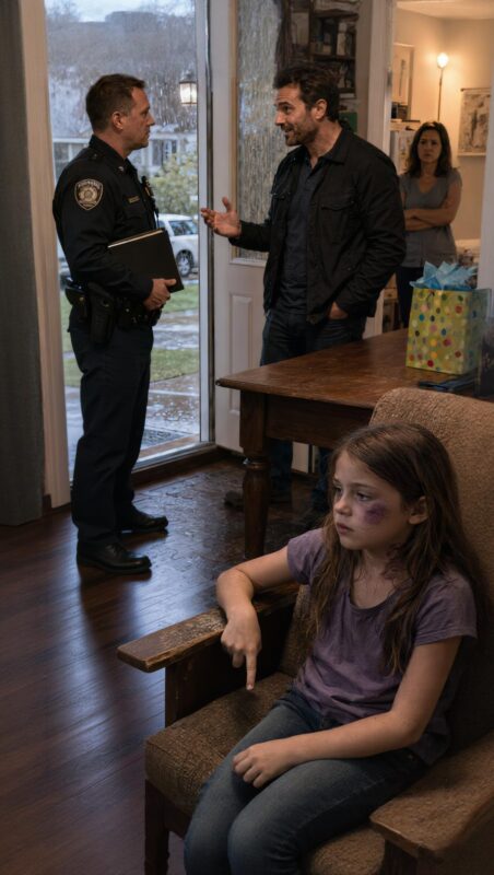 My 7-year-old stepdaughter remained silent while her stepfather spun lie after lie in front of the police officer standing at our door