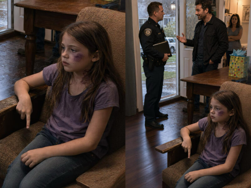 My 7-year-old stepdaughter remained silent while her stepfather spun lie after lie in front of the police officer standing at our door