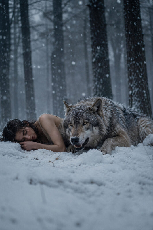 She was lying unconscious in the forest, but the wolf did what no one expected! A few hours later, a chilling discovery would turn this simple rescue into a case the entire region would never forget