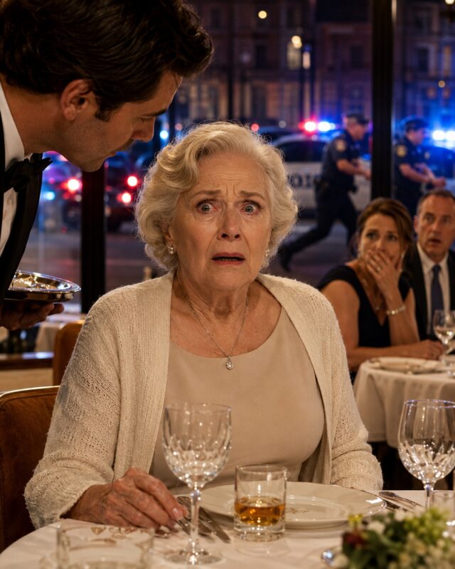I was having dinner at an upscale restaurant with my daughter and her husband... After they left, the waiter approached me, his voice barely louder than a whisper, and murmured, "Ma'am... please, don't drink what they ordered for you"