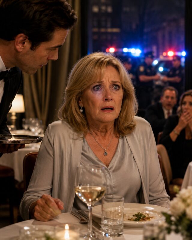 I was having dinner at an upscale restaurant with my daughter and her husband... After they left, the waiter approached me, his voice barely louder than a whisper, and murmured, "Ma'am... please, don't drink what they ordered for you"