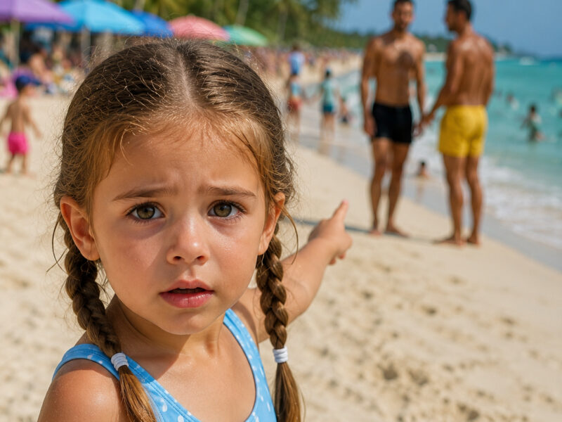 My daughter gently tugged on my beach cover-up and whispered, “Mom... Daddy told me I wasn't supposed to tell you what he and Uncle Jim did in our hotel room.” The moment I realized what her words meant, all the color drained from my face