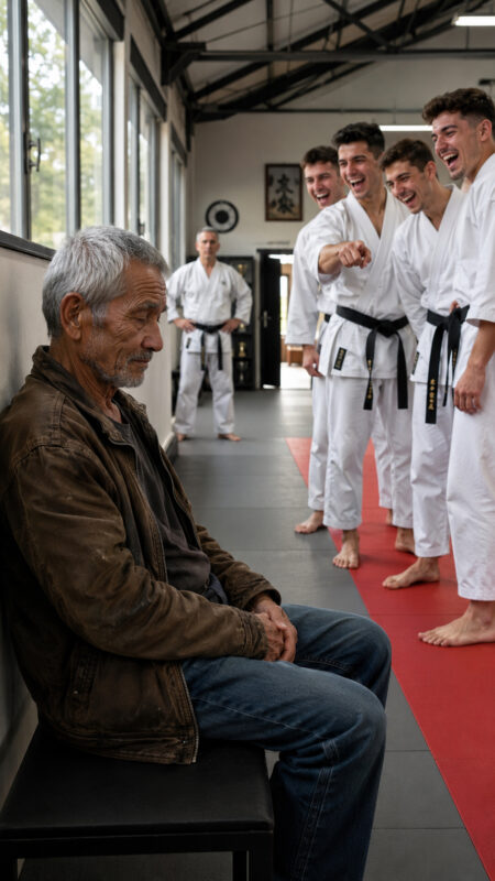 “Come on, old man—show us what you've got!” the black belts jeered. Thirty seconds later, not a single one of them dared to say another word
