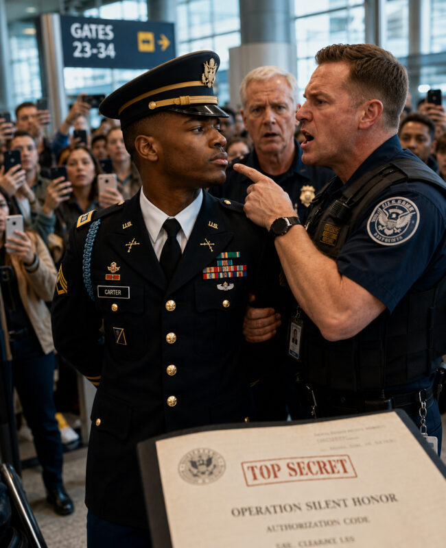 Arrested for “Impersonating a military officer”… until the airport loudspeaker revealed his true identity