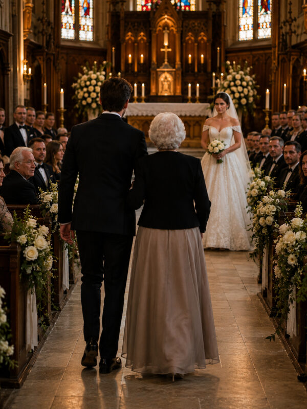 “My stepson’s fiancée told me, ‘only real moms are allowed in the front row.’ so I watched the wedding from the back… until my son turned around”