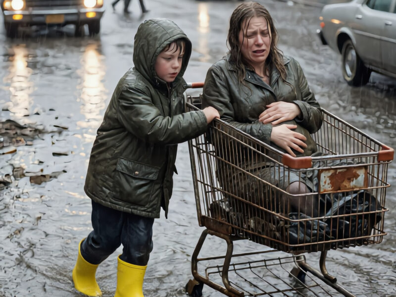 As cars sped past a pregnant woman stranded in a flooded street, a twelve-year-old homeless boy stepped out into the pouring rain to help her. A few days later, a black SUV pulled up outside the shelter where Lucas came for a hot meal... and he froze in shock...