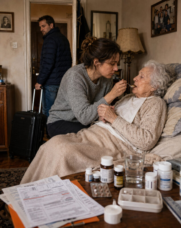 My husband left to work abroad for nearly a year, leaving me alone with his dying mother. I thought her final wish would be nothing more than a simple goodbye… But after the funeral, when I opened the drawer of her old sewing machine, I discovered that someone had been lying to me all these years...