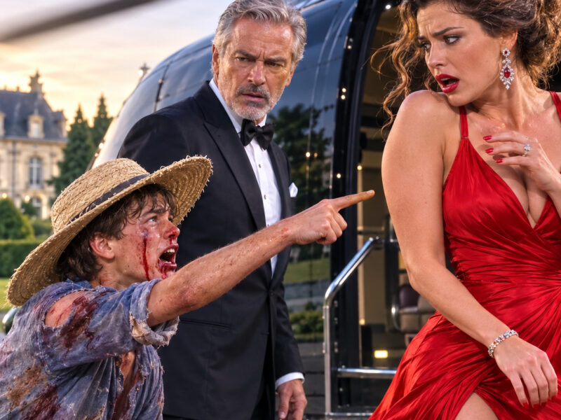 «Sir, don’t get in!» — a blood-covered young man appeared at the last moment… and what he revealed left his wife frozen in terror