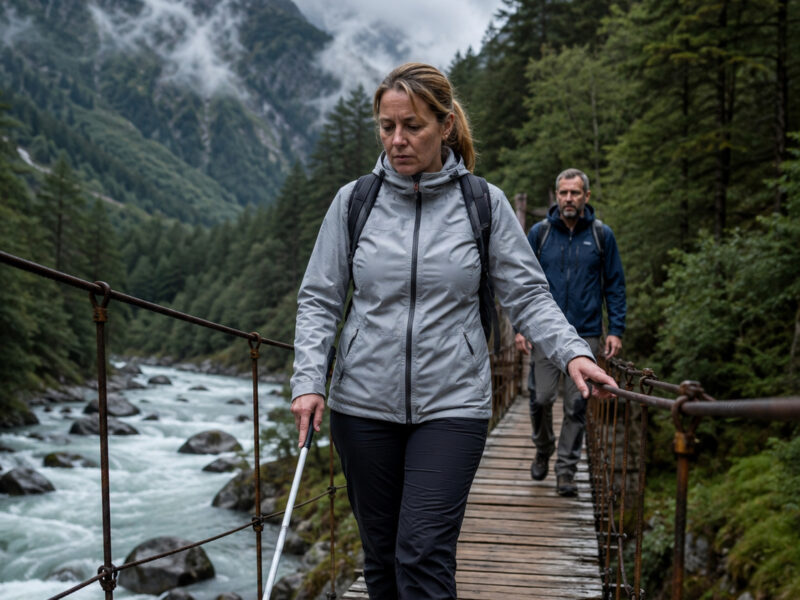 The husband thought no one could see him when he pushed his blind wife into the river… But a few minutes later, his phone rang in his pocket, and a single message made him turn pale