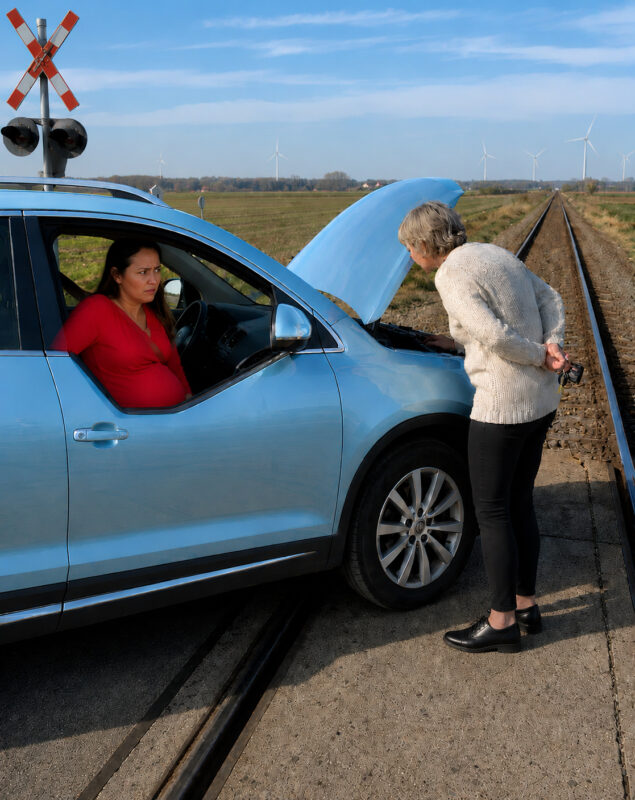 She lured her pregnant daughter-in-law onto the train tracks and locked her inside the car before the train arrived — she thought it would look like the perfect accident, but one minute later everything turned into a nightmare..
