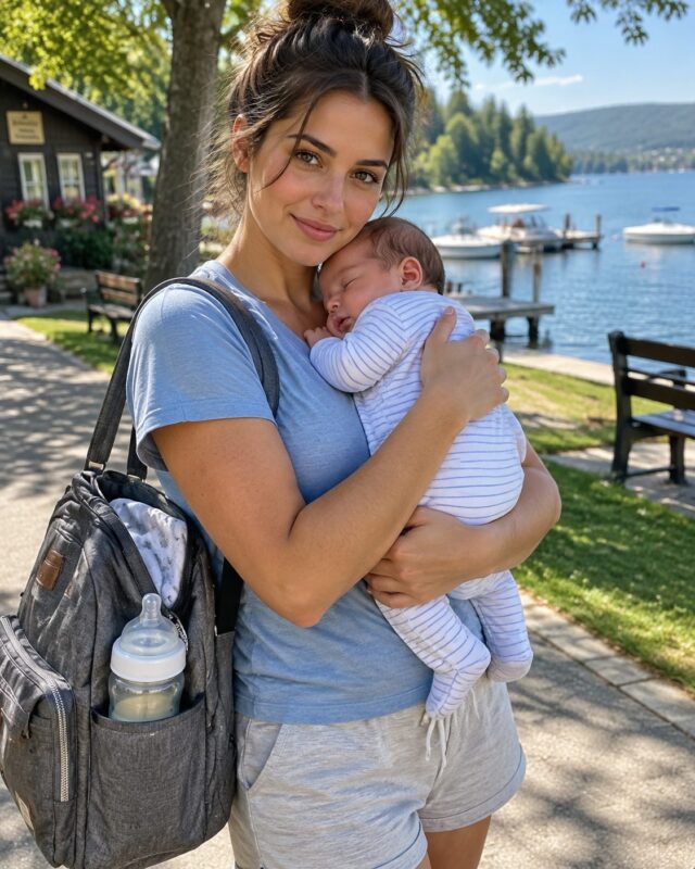 I drove for three hours to pick up my 19-year-old daughter from her summer job. But when she walked out of the building, she was holding a newborn baby in her arms...