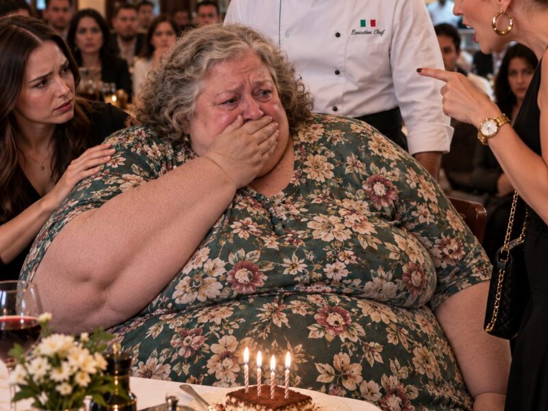 A woman sitting at the next table mocked my mother’s weight… loudly enough for the entire restaurant to hear... A few seconds later, the chef walked out of the kitchen, headed straight toward us, and stopped beside my mother