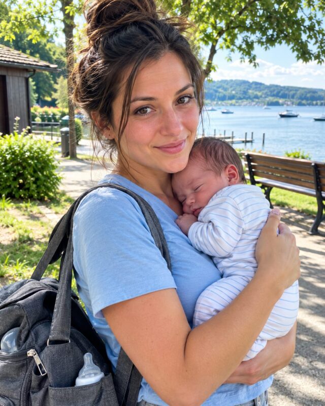I drove for three hours to pick up my 19-year-old daughter from her summer job. But when she walked out of the building, she was holding a newborn baby in her arms...