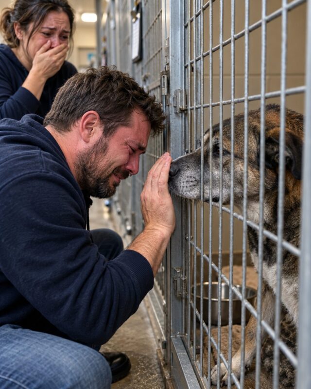 My brother died in a motorcycle accident… For three months, his dog refused to connect with me… until the day I stepped into his kennel