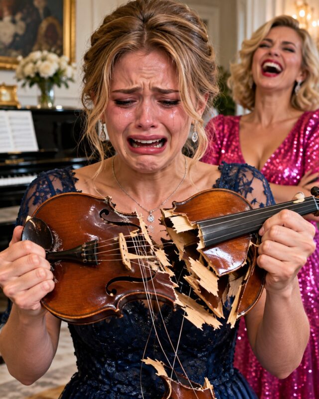 She broke my violin just before the most important concert of my life… but what I did next left my family in shock