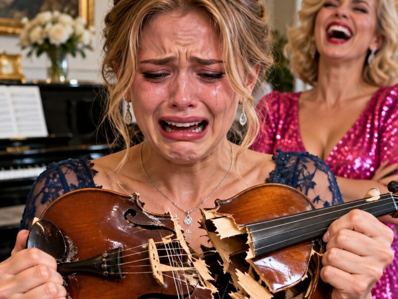 She broke my violin just before the most important concert of my life… but what I did next left my family in shock