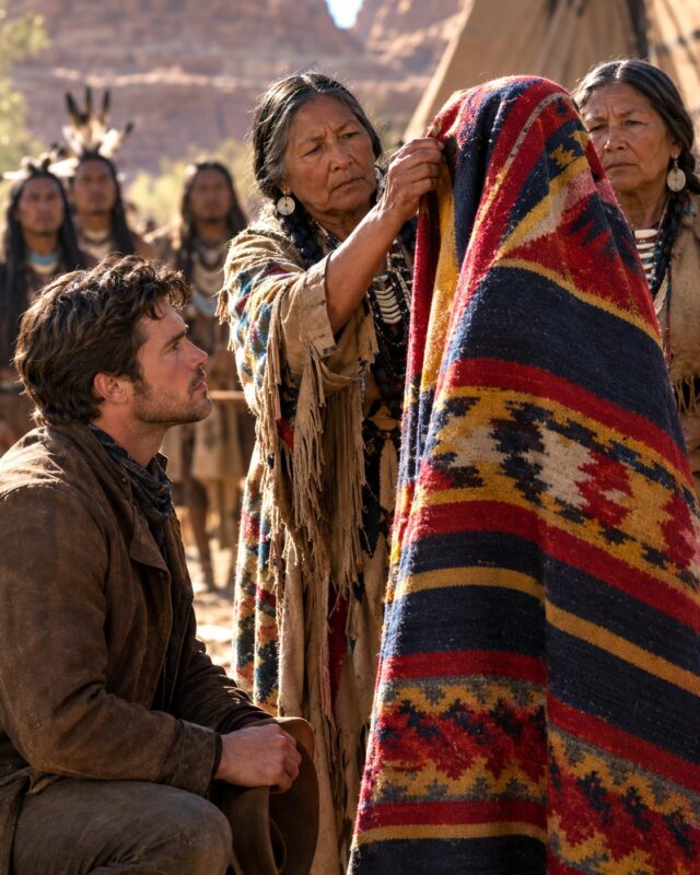 Every apache warrior had refused to marry her, but this white rancher agreed without seeing her face… until the blanket was lifted