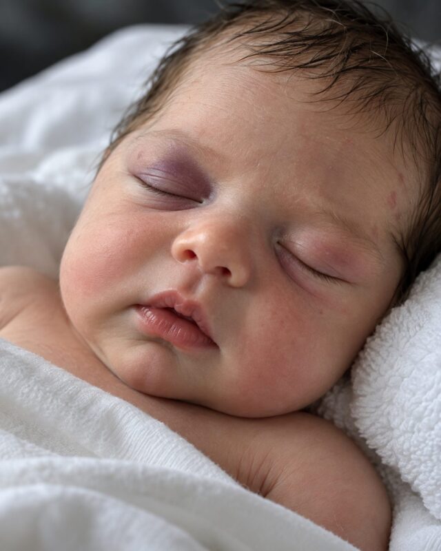A few days after our baby was born, a strange mark appeared on their face… At the hospital, the doctors gave us some shocking news
