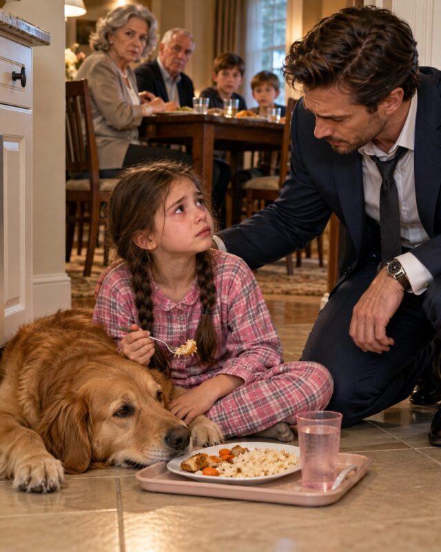 I came home earlier than expected and found my 10-year-old daughter eating dinner on the kitchen floor, next to our dog… but what my mother was hiding from me was far worse
