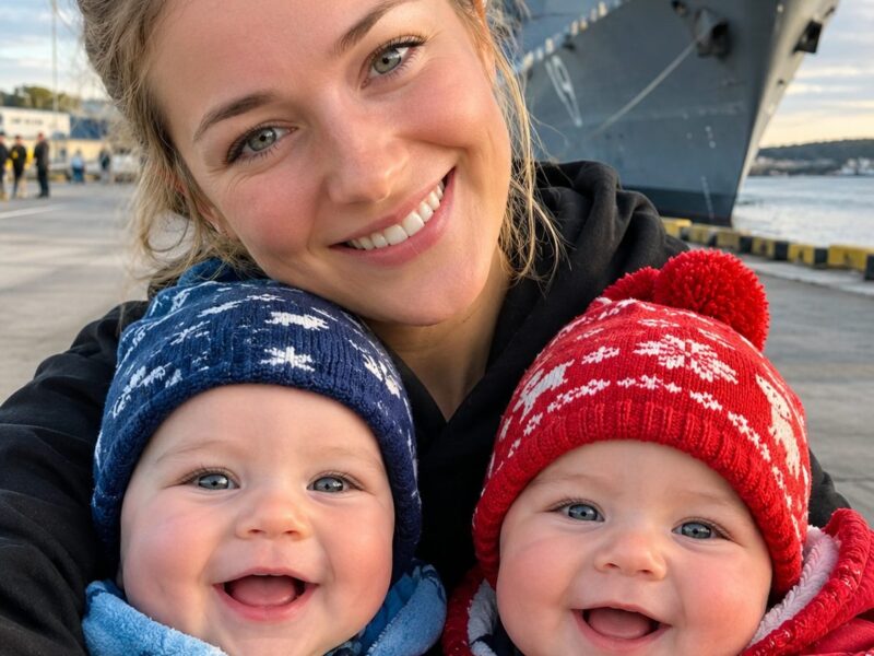 I went to the port with our three-month-old twin daughters to surprise my husband, who was finally coming home after spending several months at sea... But..