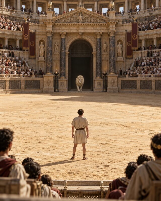 Accused of stealing a priceless treasure, he was sentenced to be punished in front of the entire arena… but a mysterious necklace was about to change everything!