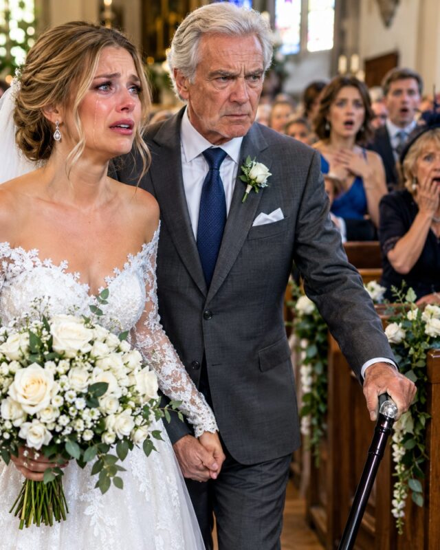 My mother refused to walk me down the aisle, so my grandfather took her place. Halfway down, he stopped and said eight words that left everyone stunned